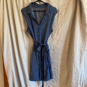 Button Up Chambray Dress